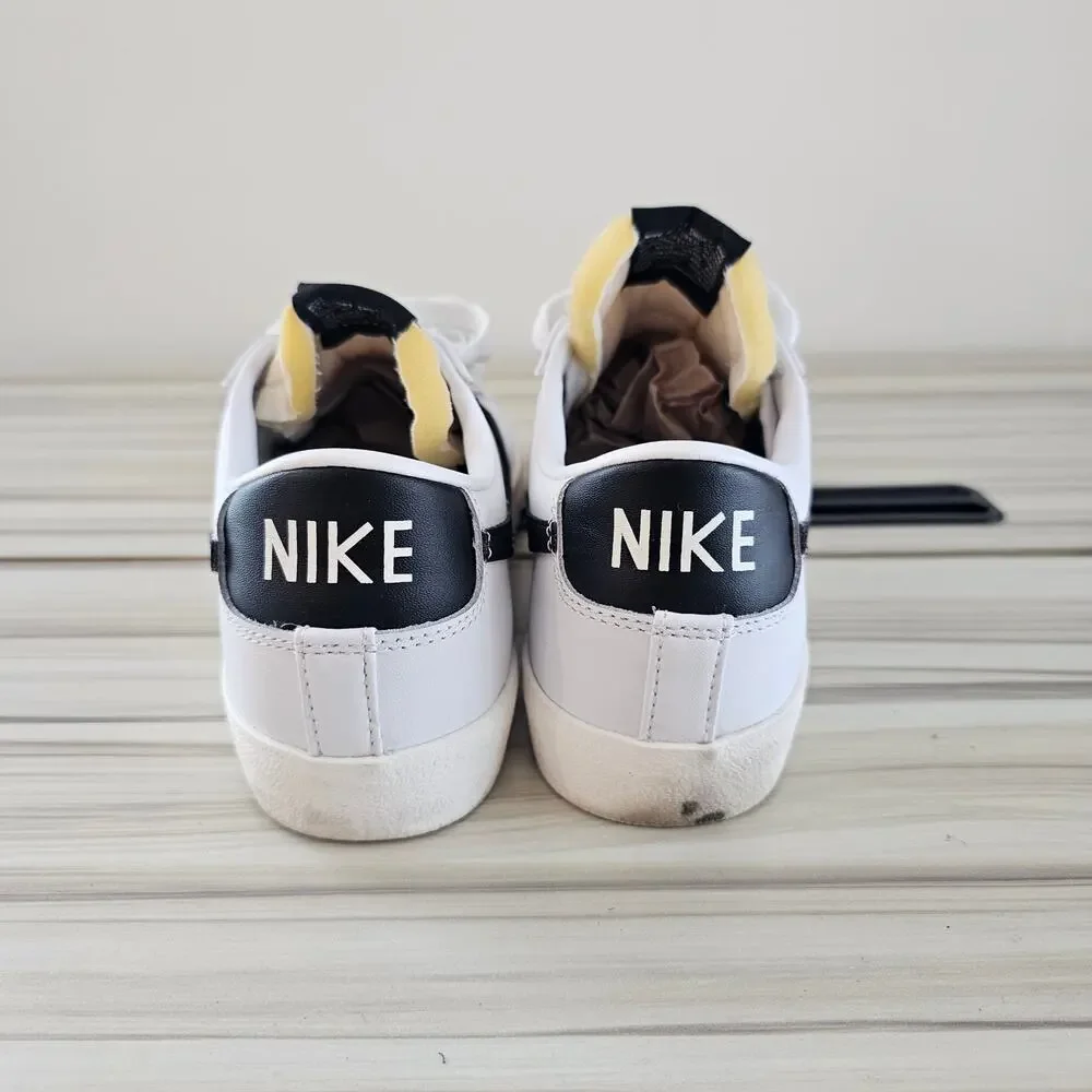 Nike White Leather Blazer Low '77 Vintage Men's Shoes Sneakers Size 7.5 - Picture 6 of 10